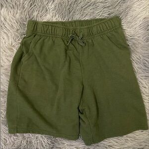 Green Cat & Jack soft green shorts. Boys size L (10/12)